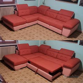 Divano Letto Angolare Grande Restaurato a Nuovo