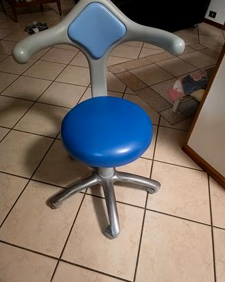 sedia/sgabello con ruote 