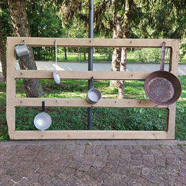 Antica rastrelliera étagère in legno