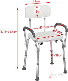 Sedile doccia anziani/disabili