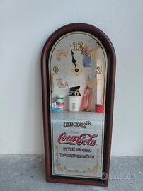 orologio a specchio coca cola da parete vintage 