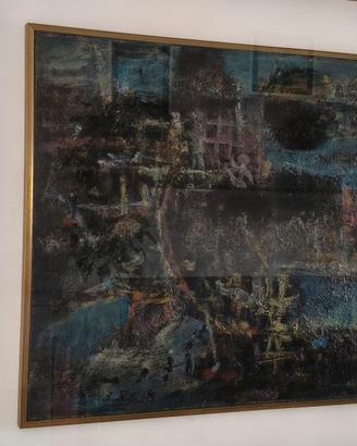 quadro dipinto lio tela Ibrahim Kodra  1957 50x60 