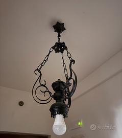 Lampadario vintage stile gotico