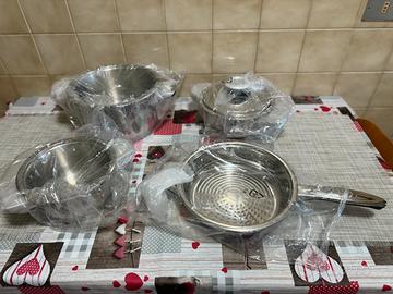 Batteria pentole AMC serie Platinum inox 18/10