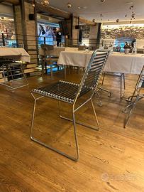 SEDIE IN METALLO CROMATO CON ELASTICO