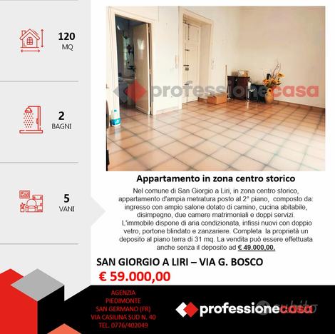 Appartamento con 2 depositi