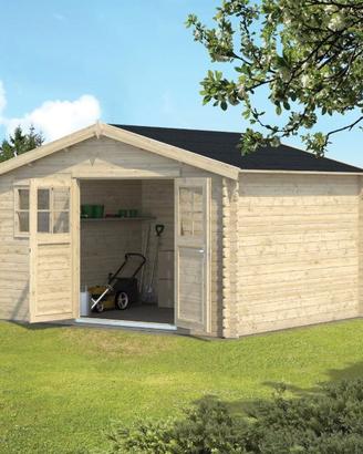 CASETTA DI LEGNO BELLA 386x326x248h cm 28mm nuova