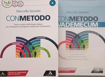 libro scolastico biennio  italiano "Con metodo" 