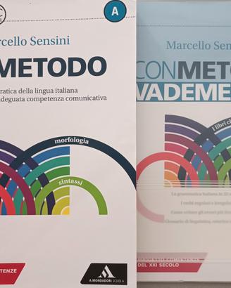 libro scolastico biennio  italiano "Con metodo" 