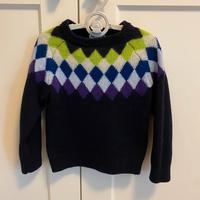 Jacadi - Pullover in lana 4 anni - Blu Navy