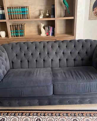 Divano letto grigio scuro