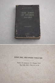 Libro storico 1949 “Due anni di storia 1943-1945”