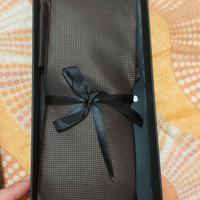 Cravatta elegante marrone/nero