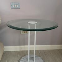 Coppia Comodini Design - Marmo, Vetro e Acciaio