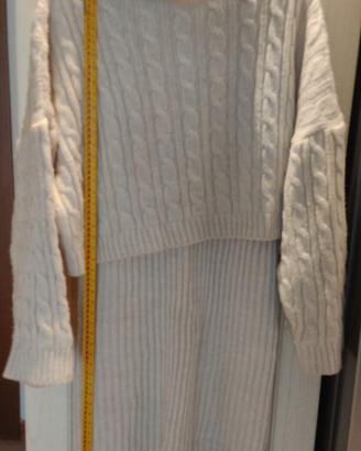 Vestito simil lana/poliestere adatto per premaman