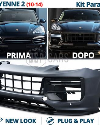 PARAURTI per Porsche Cayenne 2 UPGRADE in TURBO GT