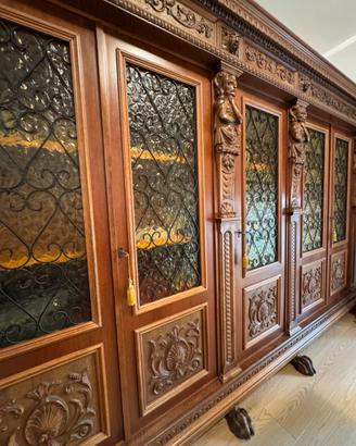 Libreria stile neorinascimentale per studi profes,