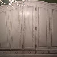 armadio in stile classico/shabby - 5 ante