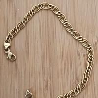 Braccialetto oro 750 con moschettone