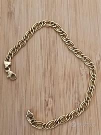 Braccialetto oro 750 con moschettone