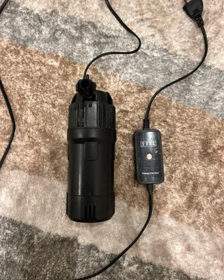 Filtro con lampada UV acquario