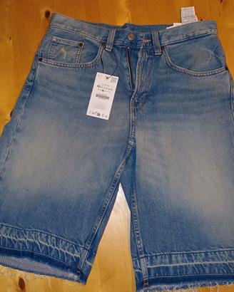 Pantaloncini Bermuda  ZARA Baggy Short denim Tg 46