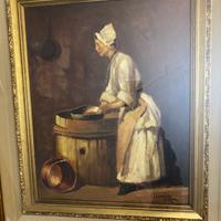 Donna al Mastello opera di Luciano Lutring