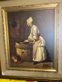 Donna al Mastello opera di Luciano Lutring