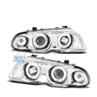 FARI BMW E46 4 PORTE 98-01 ANGEL EYES CCFL FONDO C