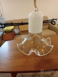 Lampadario vintage Leucos murano