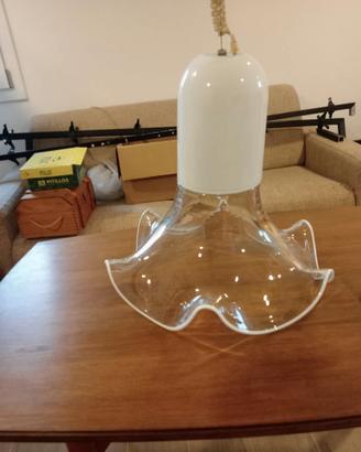 Lampadario vintage Leucos murano