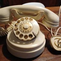 telefono bachelite bianco vintage