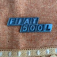 Scritta posteriore fiat 500 l in acciaio