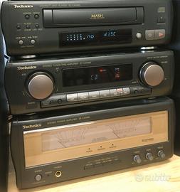 TECHNICS PRE E AMPLIFICATORE,LETTORE CD,RADIO FM