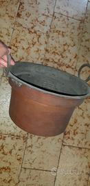 Pentola in rame diametro 36 ×22 altezza