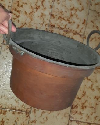 Pentola in rame diametro 36 ×22 altezza