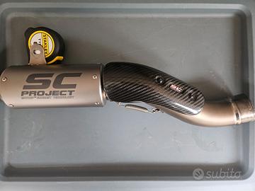 Scarico SC-Project CR-T titanio per Monster 1200