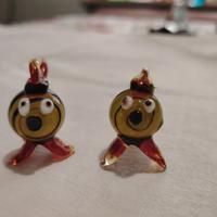 Pesci faccia simpatia vetro di murano