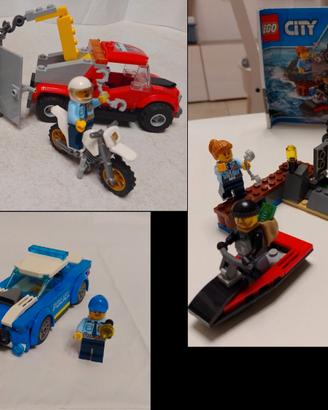 Lotto LEGO City Polizia - Set 60127+60137+60312