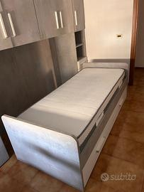 Letto singolo con ulteriore letto estraibile