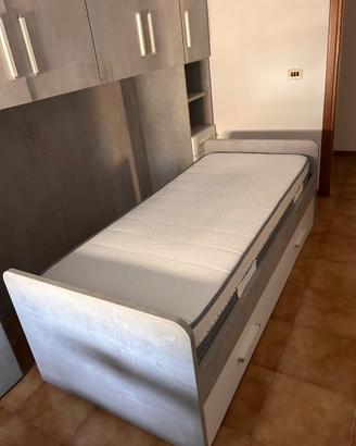 Letto singolo con ulteriore letto estraibile