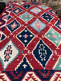 Tappeto Kilim turco lavorazione vecchia