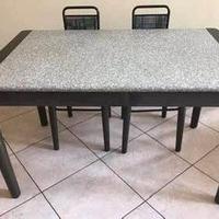 TAVOLO BERLONI ALLUNGABILE E 4  SEDIE