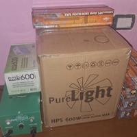 Lotto completo lampade coltivazione indoor 600W