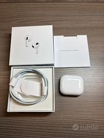 Apple AirPods 3ª Generazione Originali +Custodia