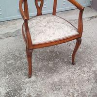 Coppia di poltroncine a pozzetto anni ‘40