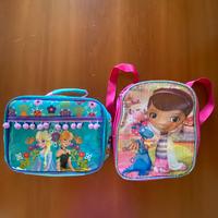 Zainetto disney e porta merenda frozen