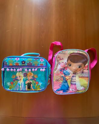 Zainetto disney e porta merenda frozen