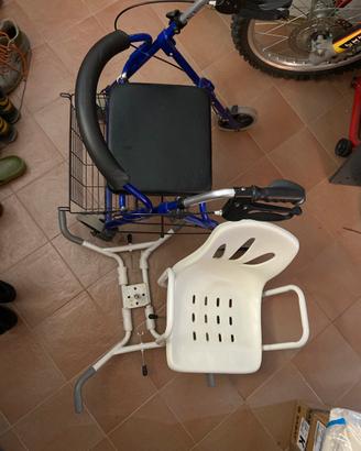 Deambulatore sedia vasca per anziani