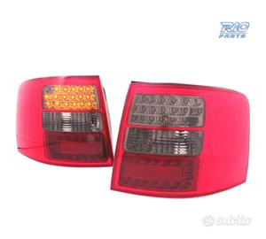 FANALI A LED AUDI A6 C4 AVANT 97-04 ROSSO AFFUMICA